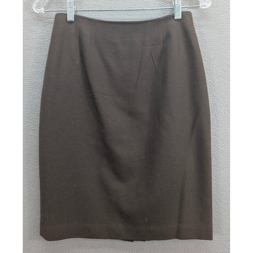 Linda Allard Ellen Tracy 100% Pure Wool Skirt Size 4 Pencil Office Career Korea - Picture 4 of 10